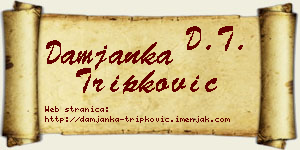 Damjanka Tripković vizit kartica